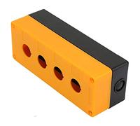 Socobeta Caja de Interruptor de Botón de 22 Mm Caja/Cubierta Protectora de Control Duradera para Control de Campo e Indicación de Señal, Material ABS Amarillo (Amarillo)