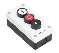 Socobeta Caja de Interruptor Momentáneo de Carcasa de ABS con Botón de Control de Parada hacia Arriba y hacia Abajo para Puerta Enrollable de Cabrestante (SGKJ-3N)