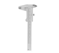 Socobeta Calibrador Vernier Herramienta de Medición Precisa de Acero Inoxidable Portátil para Objetos Pequeños de 0 a 80 Mm 1 Unidad