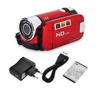 Socobeta Cámara de Video Digital HD 16x 100-240v (estándar Rojo Europeo) (batería incorporada)