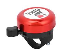 Socobeta Campana de Bicicleta con Llave en el Lado Duradero, para Diámetro de la Barra de Mano de Bicicleta 22 Mm/0.9in (Rojo)