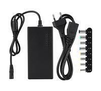 Socobeta Cargador de Adaptador de Potencia de la Computadora Portátil Universal con 8 Enchufes Intercambiables Voltaje Ajustable 12V/15V/16V/18V/19V/20V/24V para Cuaderno PC