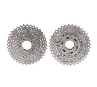Socobeta Casseta de Bicicleta, Desgaste de Liviano Hueco Resistente a Alta Resistencia Casseta de Bicicleta Spracial de Acero a Alta Presión para Actualización de (10S 11-36T plata)