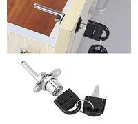 Socobeta Cerradura para Armario Cerradura para Muebles Resistente a la Corrosión con Llaves, para Cajón con Base Engrosada, para Seguridad de Oficina, 2 Piezas para Archivador (Cerradura simple