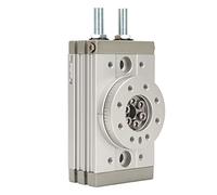 Socobeta Cilindro de Aire Rotativo, Actuador Rotativo Neumático de Aleación de Aleación de Aluminio Ajustable de 190 Grados con Anillo Magnético para Equipos de Automatización (MSQB-30A)