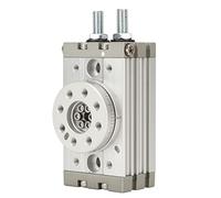 Socobeta Cilindro de Aire Rotativo, Actuador Rotativo Neumático de Aleación de Aleación de Aluminio Ajustable de 190 Grados con Anillo Magnético para Equipos de Automatización (MSQB-10A)