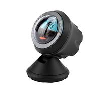 Socobeta Clinómetro de Coche, Indicador de Pendiente, Nivel de Inclinación, 360 Grados, Ajustable para Seguridad Vial y Conducción del Vehículo