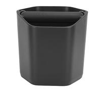 Socobeta Coffee Knock Box, Contenedor de Basura para Posos de café de Gran Capacidad con Base y Tapa, para Baristas y Cafeterías (Negra)