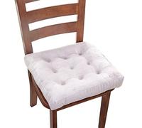 Socobeta Cojín Cuadrado para Silla de Comedor, Cojín de Asiento de Algodón PP Suave para Ventana Salediza del Hogar, Alivio del Estrés para la Columna Lumbar, Diseño Desmontable para una Fácil