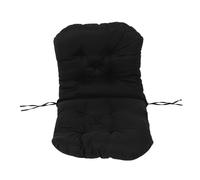 Socobeta Cojín para Silla Mecedora, Cojín de Asiento Grueso a Prueba de Sol para Interior y Exterior, 39,4x19,7 Pulgadas (Negro)