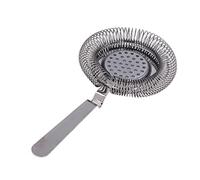 Socobeta Colador de Barra, Filtro de Colador de Camarero de Acero Inoxidable para Jugo de té, Accesorios de Barra de Cocina para el Hogar, para Bar, Restaurante, Fiesta (Chapada en negro)