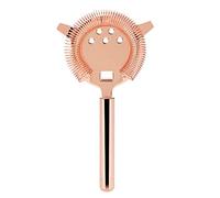 Socobeta Colador de Cóctel de Acero Inoxidable, Herramienta de Barra de Resorte en Espiral para Filtrar Hielo y Frutas en Bebidas Mixtas (Oro rosa grande)