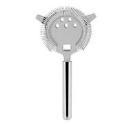 Socobeta Colador de Cóctel de Acero Inoxidable, Herramienta de Barra de Resorte en Espiral para Filtrar Hielo y Frutas en Bebidas Mixtas (plata grande)