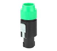 Socobeta Conector de Altavoces de Audio, C-NL4FC -30-80 ℃ Impermeable 10pcs 30A RMS RMS Níquel Níquel Conector de Cable de Speakon de 4 Pines de Latón 4 Pin para Caja de Altavoces (Verde)