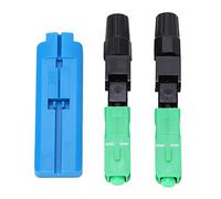 Socobeta Conector de Fibra óptica SC/Baja Pérdida de Inserción para Reparación y Transmisión, 100 Piezas