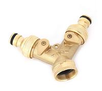 Socobeta Conector en Y de Latón Resistente Al Desgaste de 3/4 Pulgadas, Piezas de Válvula de Bola Industrial, Conector de Manguera