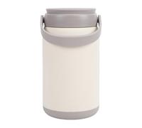 Socobeta Contenedor de Alimentos Aislado de Acero Inoxidable, Tarro de Comida Caliente Portátil Sellado Al Vacío de Doble Capa para Adultos y Estudiantes (Gris 4 compartimentos.)