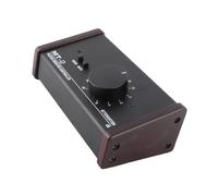 Socobeta Controlador de Monitor Estéreo Pasivo con Combo XLR y Interruptor de Silencio Jack de 3,5 Mm, Perilla Grande para Ajuste de Volumen de Estudio