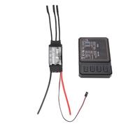 Socobeta Controlador Electrónico de Velocidad 80A Motor sin Escobillas ESC para Helicóptero RC, Modos de Inicio Personalizables para un Control Preciso del Acelerador, Material ABS