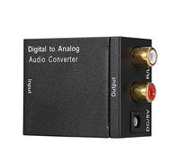 Socobeta Convertidor DAC Convertidor de Audio Digital a analógico Adaptador con Cable óptico