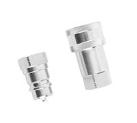 Socobeta de Acoplador Hidráulico NPT Resistente de 1/2 pulg. Cierre Automático y Compatibilidad para Diversas Tareas, 2 Piezas