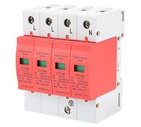 Socobeta Dispositivo de Protección contra Sobretensiones 4P 65kA para Panel Eléctrico Doméstico, Descargador de bajo Voltaje de 385V con Montaje en Carril DIN