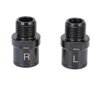 Socobeta Eje de Extensión de Pedal de Bicicleta de 20 Mm Negro para Mejorar el Rendimiento en Bicicletas de Montaña y de Carretera - 2 Unidades