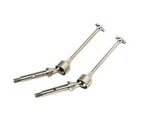 Socobeta Eje de Transmisión Trasero RC de Acero Duradero CVD para LOSI 1/18 Mini T 2,0 Mini B Piezas de Mejora de Calidad 2 Piezas (Plata)