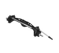 Socobeta Ejes Delanteros de Coche Trepador de Control Remoto, Nailon y Acero Duraderos Negros para un Rendimiento Todoterreno Extremo para Axial Capra 1,9 1/10 UTB
