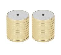 Socobeta Elevadores de Patas de Mesa Soporte de Ajustable Resistente para Muebles Soporte de Carga Fuerte para sofá Cama Aleación de Aluminio 2 Piezas, para Mejoras en el Hogar (Oro Brillante)