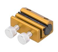 Socobeta Engrasador de Cable de Freno, Herramienta Portátil de Lubricación de Cable de Doble Engrasador con Estructura de Aleación de Aluminio Anodizado para ATV Motocicleta Bicicleta (C(oro))