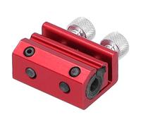 Socobeta Engrasador de Cable de Freno, Herramienta Portátil de Lubricación de Cable de Doble Engrasador con Estructura de Aleación de Aluminio Anodizado para ATV Motocicleta Bicicleta (A (roja))