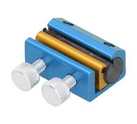 Socobeta Engrasador de Cable de Freno, Herramienta Portátil de Lubricación de Cable de Doble Engrasador con Estructura de Aleación de Aluminio Anodizado para ATV Motocicleta Bicicleta (B (azul))