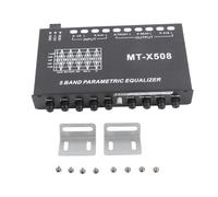 Socobeta Equalizador de Audio de Automóviles Amplificador de Crossover de Ajuste de EQ Ajustable de 5 Bandas para Personalización de Sonido de Sonido Precisa Calidad de Audio óptima