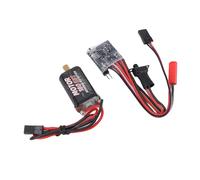 Socobeta ESC Cepillado RC de Alto Rendimiento 30A con Motor 180 y Función de Freno para Mini Coches y Barcos RC Robusto Compacto (53T)
