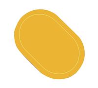 Socobeta Estera Ovalada de Cuero para Comedor, Aislamiento a Prueba de Aceite, 2 uds., Mantel Individual Antideslizante para Mesa de Restaurante de Hotel en Casa (Azul)