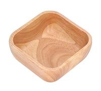 Socobeta Exquisita Ensaladera Hecha a Mano de Madera de Caucho, Ideal para Recién Casados y Amigos, Material No Tóxico (12,5 cm)