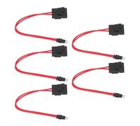 Socobeta Extensión de Alambre de Servicio Pesado, Conector de Fusible del Fusible de 5 Piezas Delgadas de 5 Piezas Mini Punta Profesional 16awg Reemplazo Directo para el Circuito Automotriz (ACK S
