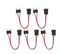 Socobeta Extensión de Alambre de Servicio Pesado, Conector de Fusible del Fusible de 5 Piezas Delgadas de 5 Piezas Mini Punta Profesional 16awg Reemplazo Directo para el Circuito Automotriz (ACL L