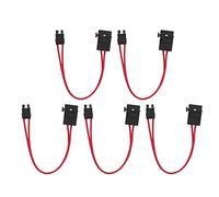 Socobeta Extensión de Alambre de Servicio Pesado, Conector de Fusible del Fusible de 5 Piezas Delgadas de 5 Piezas Mini Punta Profesional 16awg Reemplazo Directo para el Circuito Automotriz (Ley M