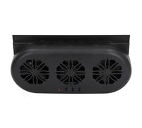 Socobeta Extractor de Aire para Coche, Potente Ventilación USB de 3 Ventiladores para Enfriamiento Rápido, Eliminación de Olores, Ventilador Universal para Ventana de Coche