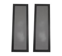 Socobeta Filtro de Polvo para Ventilador de PC de 120 X 360 Mm, Rejillas de Filtro de Ventilador de Computadora de PVC con Orificios Ultrafinos para Ventilación de Ventilador de Fuente de (Negro)