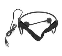 Socobeta Gancho para la Oreja Condensador de micrófono Conector de 3,5 mm Auriculares Micrófono Diadema portátil para enseñanza de Rendimiento