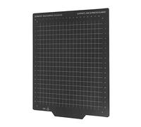 Socobeta Hoja de Acero de Primavera de Impresora 3D, Placa de Construcción de Acero de Resorte Flexible de 2 Lados sin Desplazamiento con Adhesivo para el Semillero (220 * 220 mm)