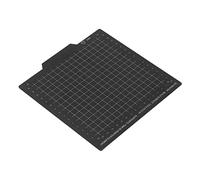 Socobeta Hoja de Acero de Primavera de Impresora 3D, Placa de Construcción de Acero de Resorte Flexible de 2 Lados sin Desplazamiento con Adhesivo para el Semillero (180 * 180 mm)