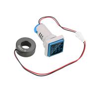 Socobeta Indicador de Voltaje LED, Medidor 0-100A para Trabajos de Mantenimiento Eléctrico (Azul)