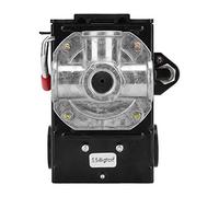 Socobeta Interruptor de Presión de Compresor de Aire de 4 Orificios de Tipo Horizontal de G1/4 75~120 Psi 220 V, Fácil de Instalar, Larga Vida Mecánica, Apto para Taller
