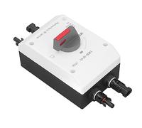 Socobeta Interruptor Solar Fotovoltaico Aislador de CC Eficiente 1200V CC 32A 4P para RV con Energía Solar IP66 Material de PC Resistente Al Agua (2 en 1)