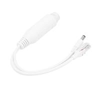 Socobeta Inyector Divisor PoE Divisor PoE Impermeable Adaptador PoE de 48 V a 12 V para cámara IP Uso Interior en Exteriores con Kit de Cubierta Impermeable Separador PoE Impermeabilización