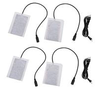 Socobeta Juego de 2 almohadillas calefactoras, portátiles de 5 V USB de fibra de carbono para fiebre eléctrica, almohadilla de calor para manos y abdomen